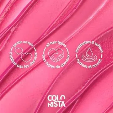 L’Oréal Paris Colorista Semi Permanent Hair Color for Bleached or Blonde Hair, Color Depositing Hair Mask Formula, Pink