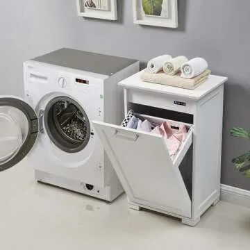 UpWiew Tilt Out Trash Cabinet Wooden for Stylish Kitchens