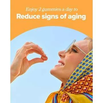 RETRO Gummy Glowing Skin Vitamins for Collagen Production - Astaxanthin, Vitamin E, Bamboo Extract, Hibiscus, & Vitamin C - Vegan Skin Vitamin Gummies for Smooth Skin & Hydration, 50 Count (Pack of 1)