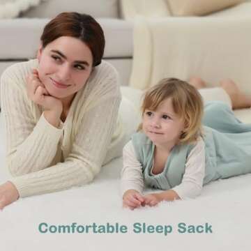 Mosebears Sleep Sack Baby Winter Wearable Blanket with 2-Way Zipper,2.5 TOG Cotton Sleep Sack Unisex...