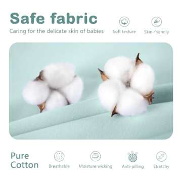 Mosebears Sleep Sack Baby Winter Wearable Blanket with 2-Way Zipper,2.5 TOG Cotton Sleep Sack Unisex (Calm Sage, 12-18 Months)