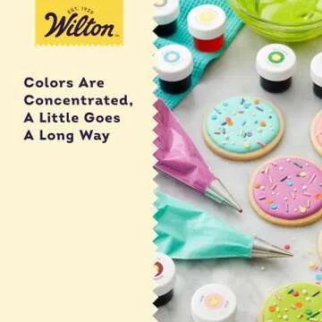 Wilton 12-Pack Gel Food Coloring Set for Vibrant Baking