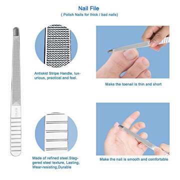 HIFAU Cutting-Edge 8PCS Nail Care Tool Set for All