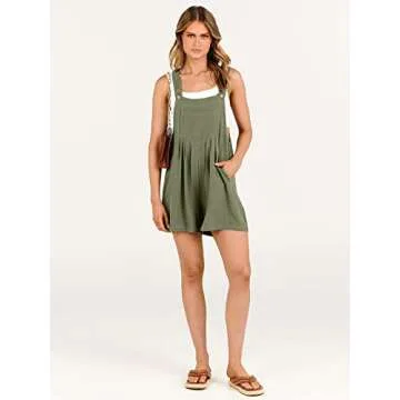 Stylish ANRABESS Women’s Summer Casual Romper - Olive