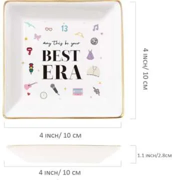 NATCENSE Music Theme Ring Dish for Music Lovers Gift