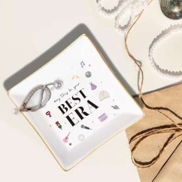 NATCENSE Music Theme Ring Dish for Music Lovers Gift