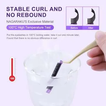 NAGARAKU Eyelash Extensions Soft Natural 0.07mm D curl