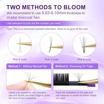 NAGARAKU Eyelash Extensions Soft Natural 0.07mm D curl