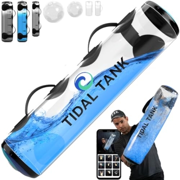 Tidal Tank Classic - Aqua Bag with Water, Sandbag Weighted Workout Equipment for Strength Training A...