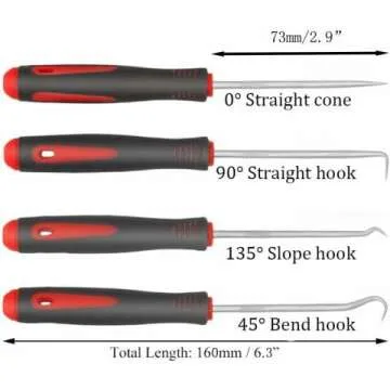 4-Piece Oil Seal Removal Tool Set for Repairs