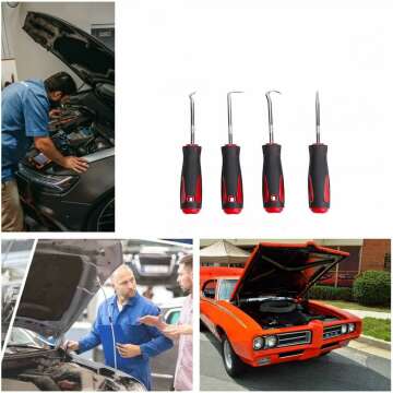 4-Piece Oil Seal Removal Tool Set for Repairs