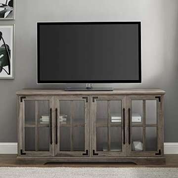 Stylish Walker Edison Farmhouse TV Stand for 64" TVs