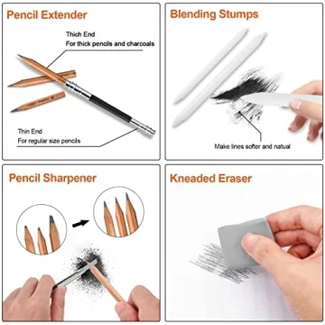 YunQiDeer Drawing Pencils 18-Piece Set for Creatives