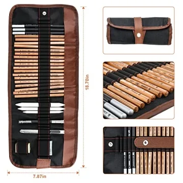 YunQiDeer Drawing Pencils 18-Piece Set for Creatives