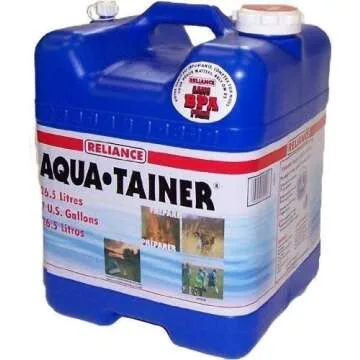 Reliance Products Aqua-Tainer 7 Gallon Rigid Water Container for Camping and More