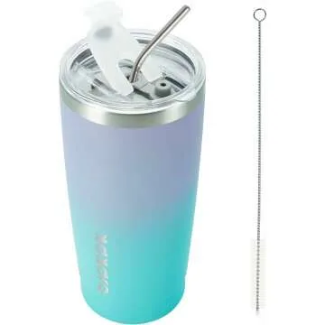 BJPKPK Insulated Stainless Steel Tumbler with Straw