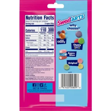 SweeTARTS Ropes Holiday Punch 3oz - Delicious Treat!