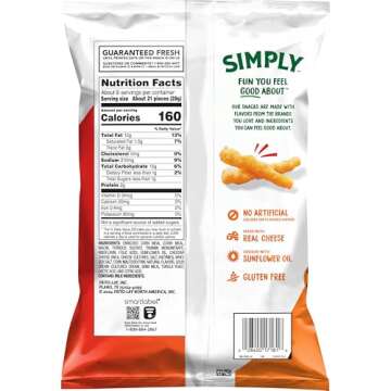 Simply Cheetos Crunchy White Cheddar - 8.5 Oz Delicious Snack