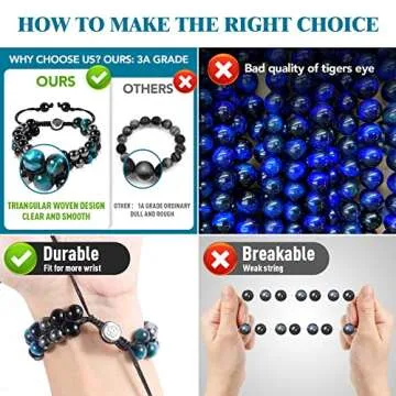Triple Protection Bracelet - Stylish Healing Gemstone Jewelry