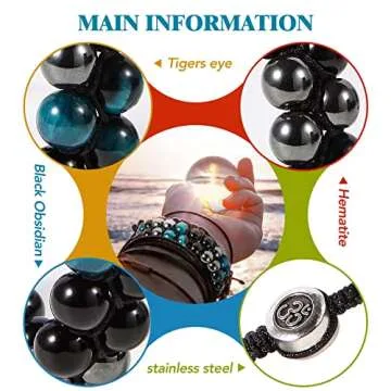 Triple Protection Bracelet - Stylish Healing Gemstone Jewelry