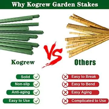 Kogrew 7ft Plant Stakes - Durable Garden Support for Vines