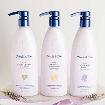 Noodle & Boo Lavender Extra Gentle Newborn and Baby Shampoo for Sensitive Skin, 16 fl. oz.