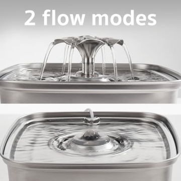 Veken Cat Water Fountain - 108oz Stainless Steel