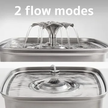 Veken Cat Water Fountain - 108oz Stainless Steel