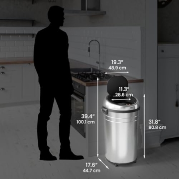 Buy iTouchless Touchless Trash Can with Odor Control