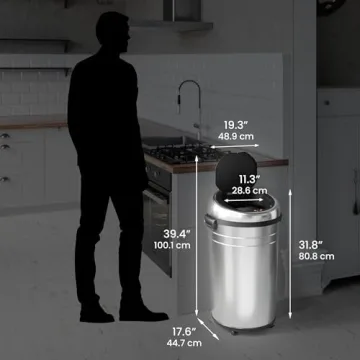 Buy iTouchless Touchless Trash Can with Odor Control