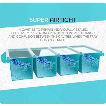 Large Silicone Freezer Tray with Lid - 2-Pack