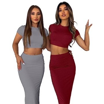 Chic Lybiogs Two Piece Skirt Set for Women