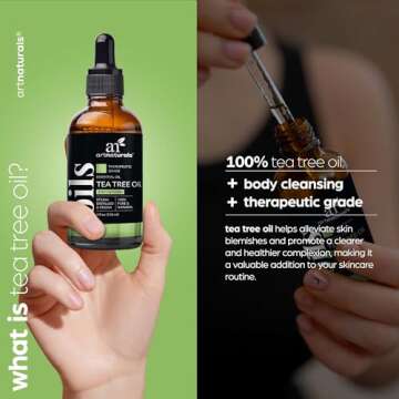 artnaturals Tea Tree Essential Oil (4.0 Fl Oz / 118ml)- 100% Pure Oils Premium Melaleuca Therapeutic...