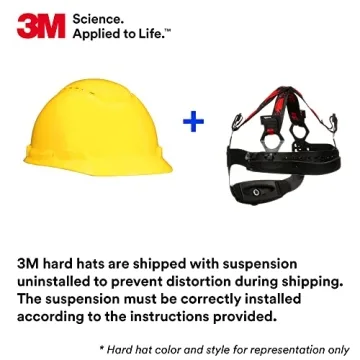 3M Vented Hard Hat with UV Sensor and 4-Point Suspension