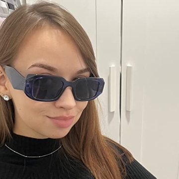 Mriendao Retro Blue Sunglasses for Fashion Lovers