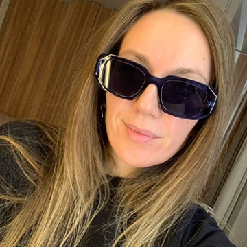 Mriendao Retro Blue Sunglasses for Fashion Lovers