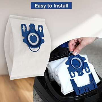 20 Pack 3D Airclean GN Vacuum Cleaner Bags,Replacement for Miele Classic C1,Complete C1,C2,C3 S227 S240 S270 S400 S400i-S456i S2 S5 S8 Series Vacuum with 6 Motor Protection Filters,6 AirClean Filters
