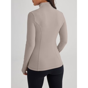 Trendy Queen Women's Lightweight Zip Up Jacket for Workouts