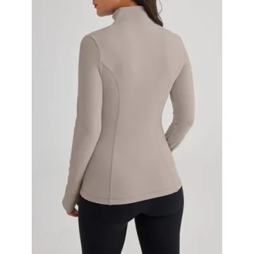 Trendy Queen Women's Lightweight Zip Up Jacket for Workouts