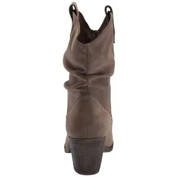 Rocket Dog Women's Sheriff Vintage Worn PU Western Boot, Brown, 8 M US