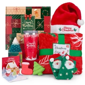 LUXULISH Christmas Gifts Basket for Women - Perfect Self Care Spa Set