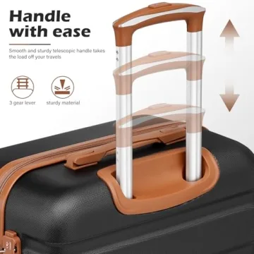 Coolife Luggage 4 Piece Set - Spinner Suitcase Collection