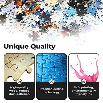 Three Cats Reflection Wooden Puzzle for Adults - 1000 Pieces