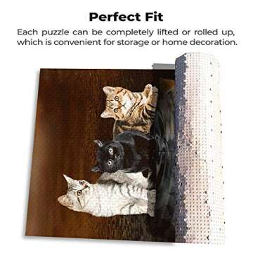 Three Cats Reflection Wooden Puzzle for Adults - 1000 Pieces
