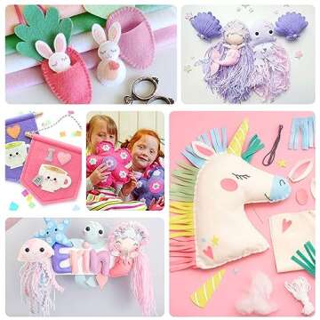 ZAIONE Pastel Soft Felt Sheets Bundle Rainbow Felt Sheets 7 Rolls 8''x35'' Assorted Colors 1.4mm Thick Felt Roll for Crafts Sewing Squares Nonwoven Patchwork