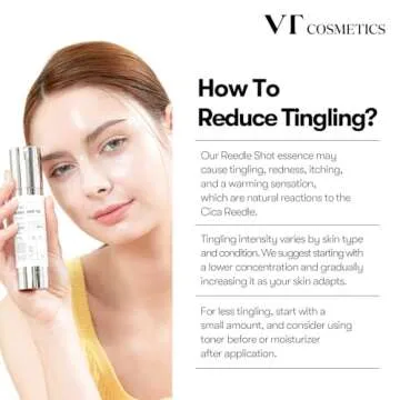 VT COSMETICS CICA Reedle Shot 300, Advanced Night Exosome, Microneedling Serum, Centella Asiatica, Hyaluronic Acid, Propolis, Soft Skin, Regeneration, Glass Skin, Korean Skin Booster 1.69Fl Oz (50ml)