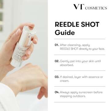 VT COSMETICS CICA Reedle Shot 300, Advanced Night Exosome, Microneedling Serum, Centella Asiatica, Hyaluronic Acid, Propolis, Soft Skin, Regeneration, Glass Skin, Korean Skin Booster 1.69Fl Oz (50ml)