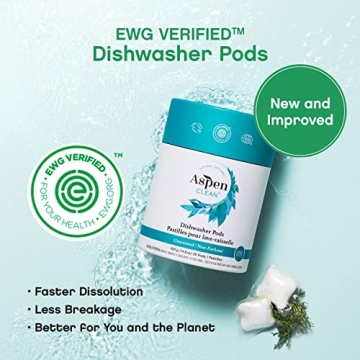 Eco-Friendly Unscented Dishwasher Pods 28 Count