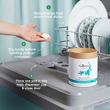 Eco-Friendly Unscented Dishwasher Pods 28 Count