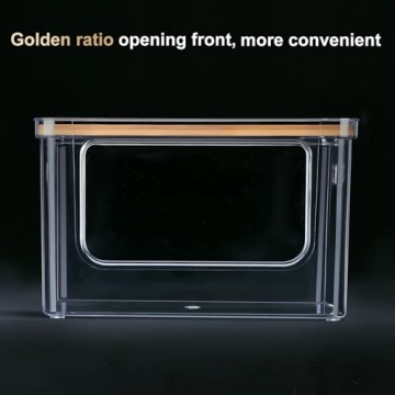 Hudgan Large Trash Bag Dispenser with Bamboo Top